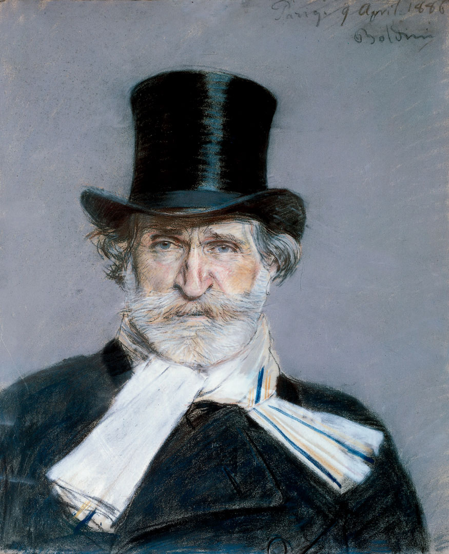 Porträt Giuseppe Verdi.