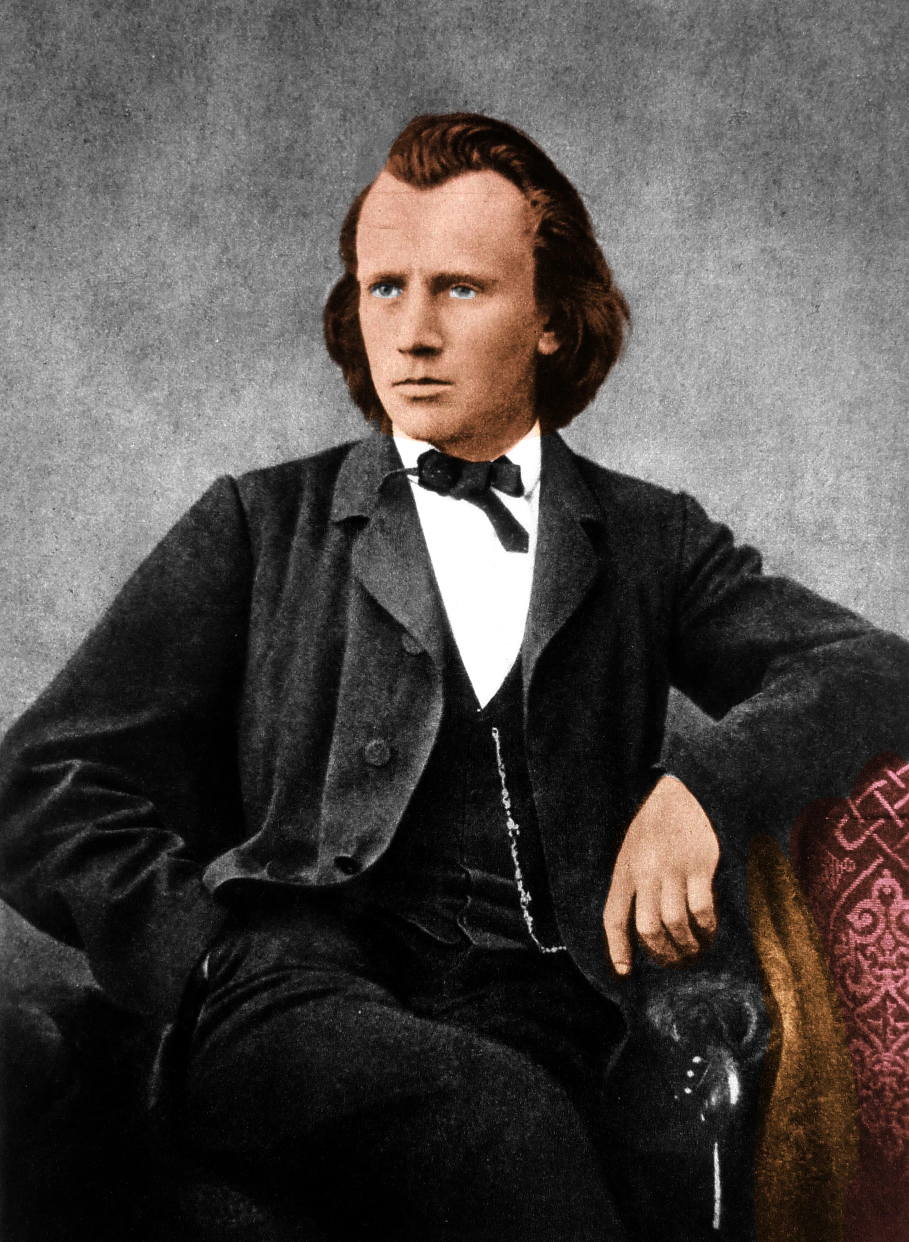 Porträt Johannes Brahms.